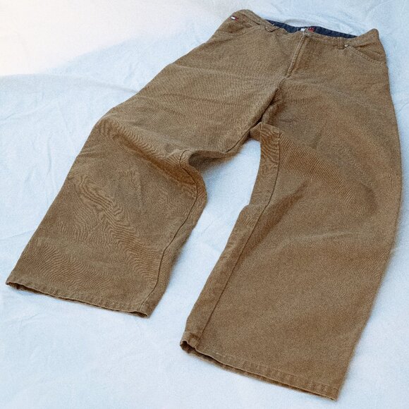 High waisted, loose fit, 100% cotton, Tommy Hilfiger work pant - Picture 4 of 5